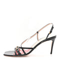 Gucci Leather Women's Victoria Strappy Horsebit Sandals 41 Black