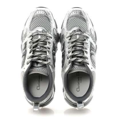 Christian Dior Technical Mesh Women's Dior Chrono Sneakers 38 Silver