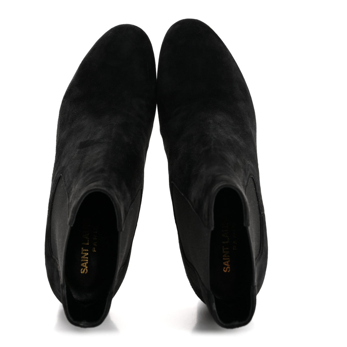 Saint Laurent Suede Women's Loulou Pin Booties 36 Black