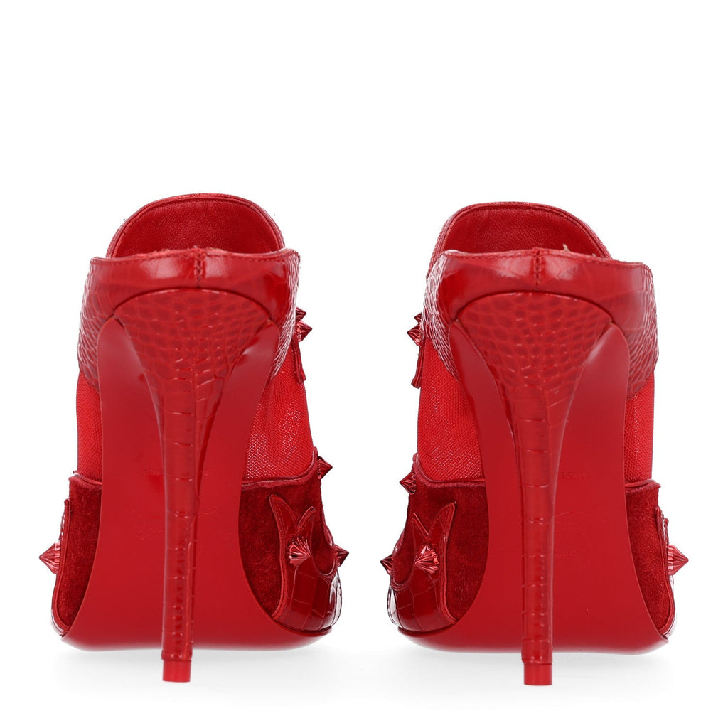 Christian Louboutin Alligator Veau Velours Women's Mulatiag 100 Pumps 37 Loubi