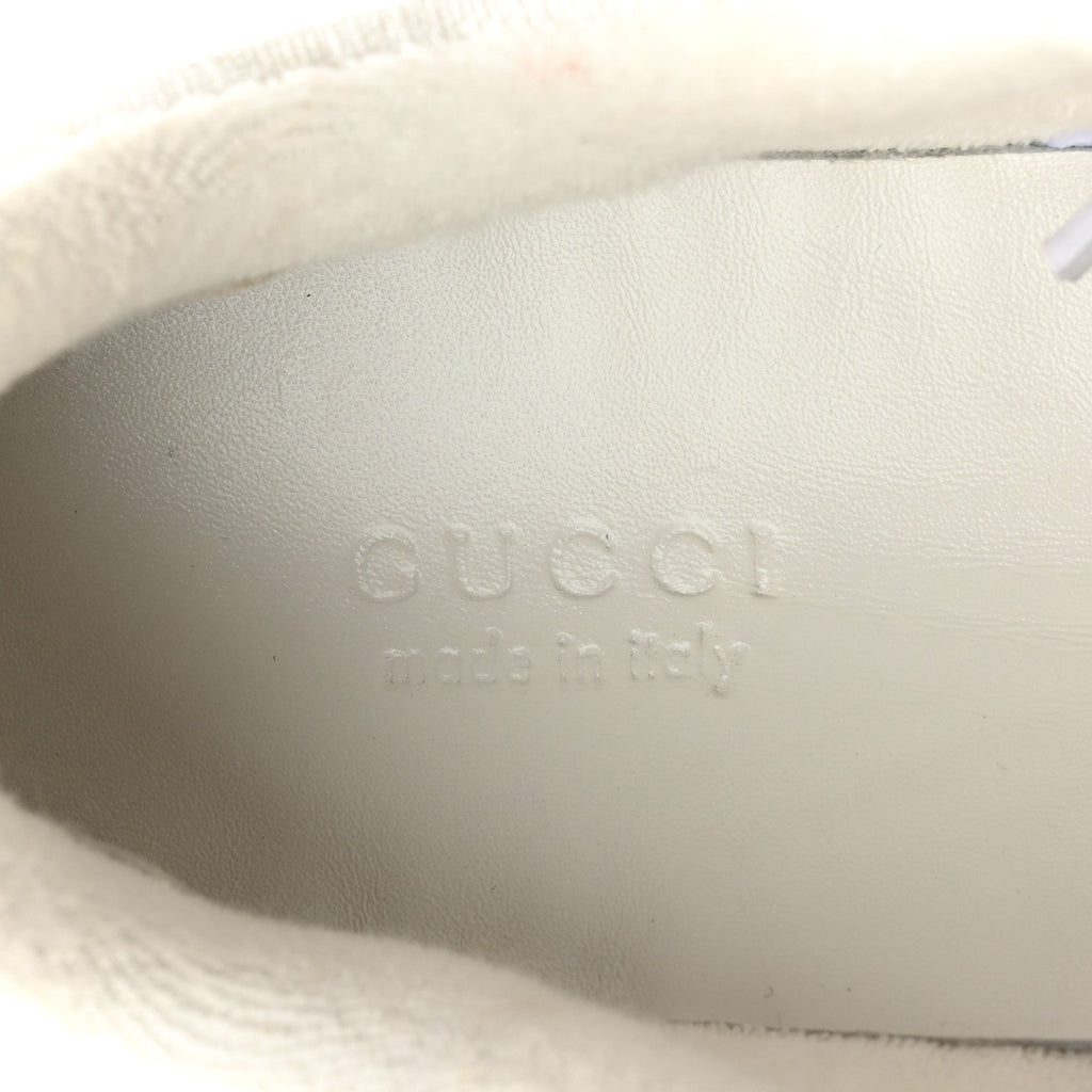 Gucci GG Monogram Canvas Women's Screener Sneakers 35.5 White Grey Pink