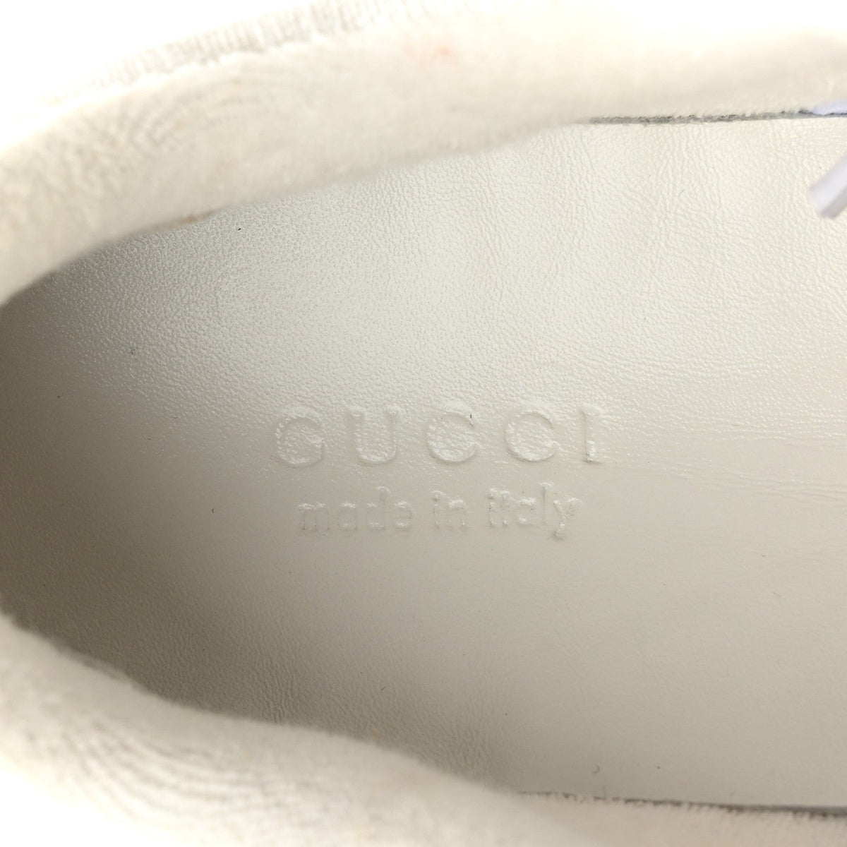 Gucci GG Monogram Canvas Women's Screener Sneakers 35.5 White Grey Pink