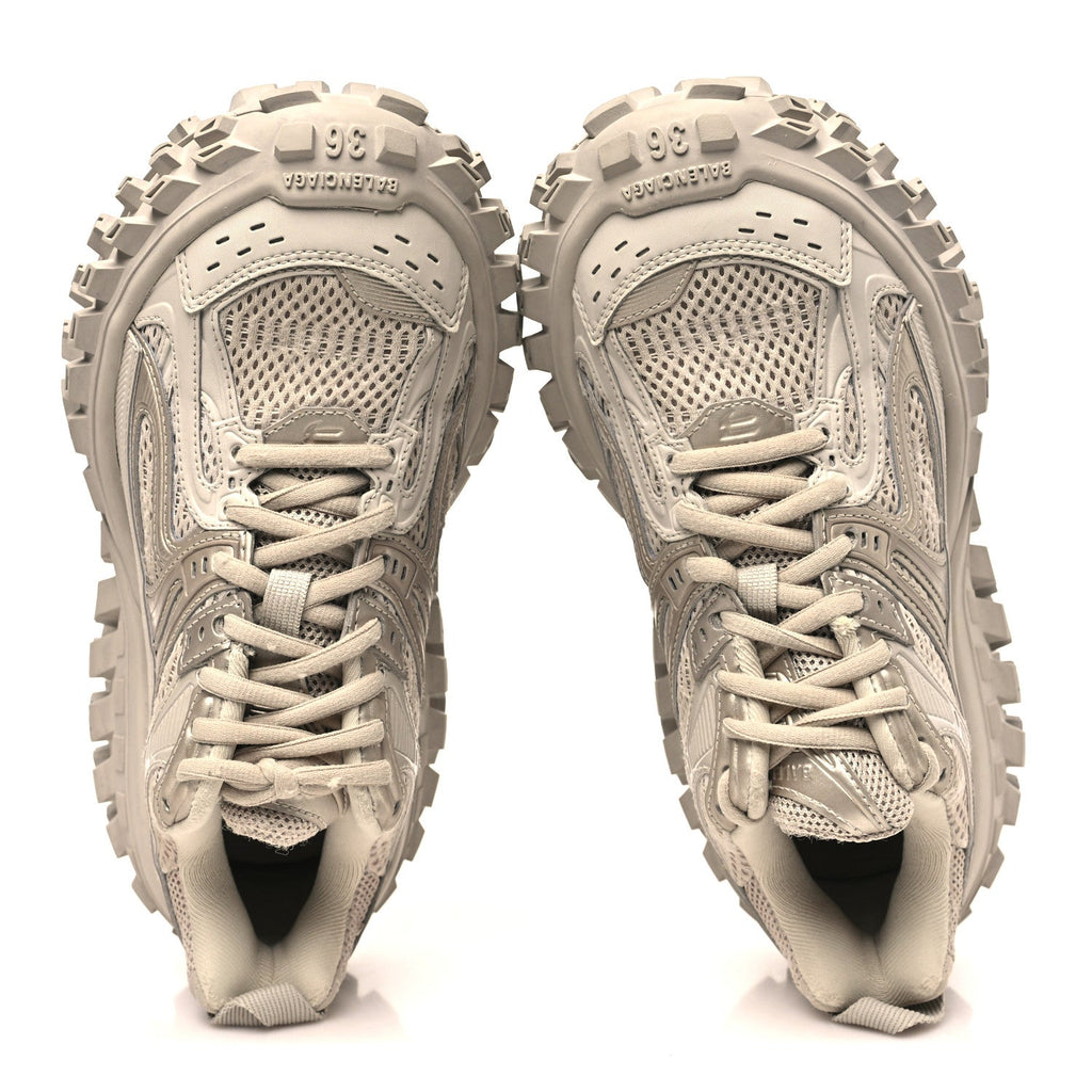 Balenciaga Rubber Mesh Men's Defender Sneakers 36 Beige