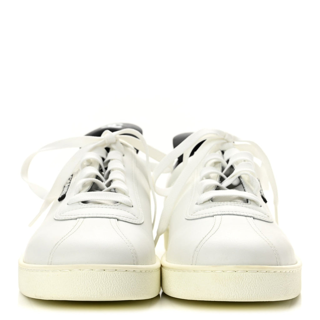 Chanel Calfskin CC Men's Sneakers White