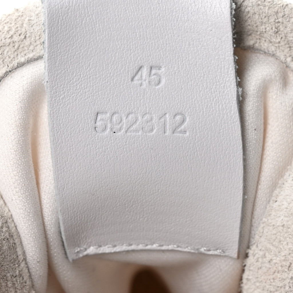 Loewe Nylon Suede Men's Flow Retro Runner Sneakers 45 White