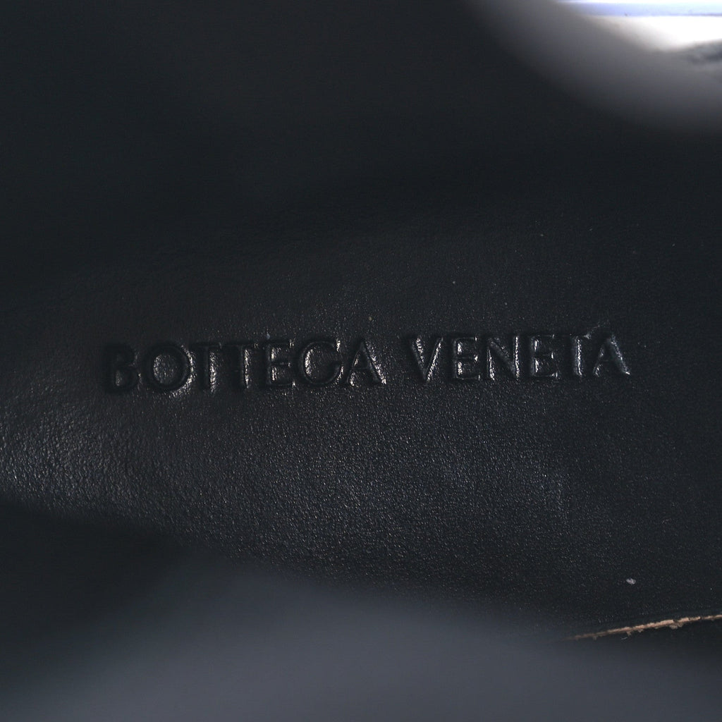 Bottega Veneta Calfskin Women's The Tire Chelsea Boots 40 Black Periwinkle