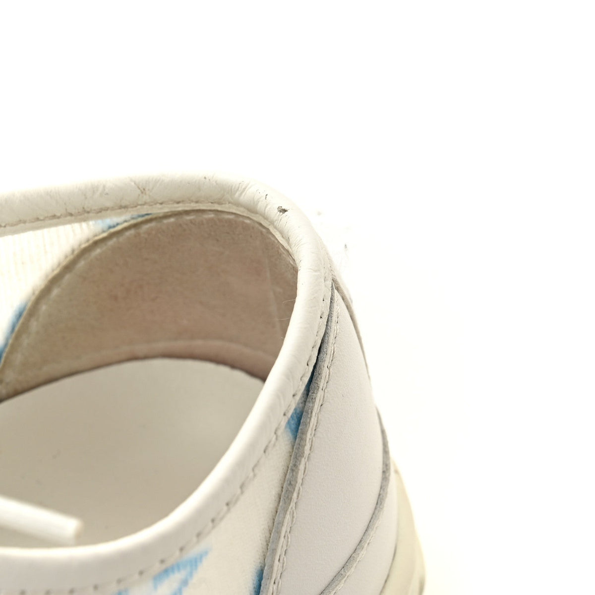Louis Vuitton Technical Fabric Calfskin Women's Monogram Stellar Sneakers 35 Blue