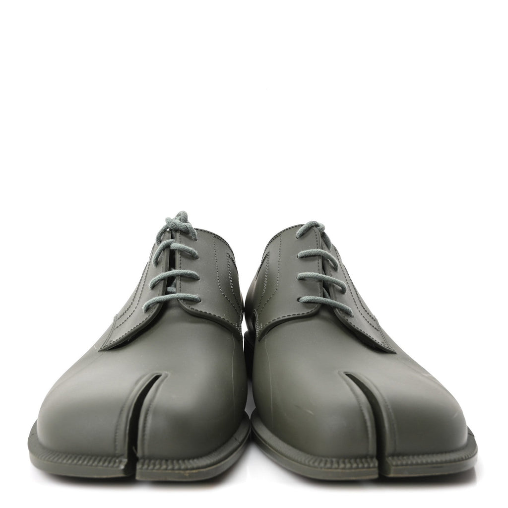 Maison Margiela PVC Tabi Lace-Ups Derby 41 Green