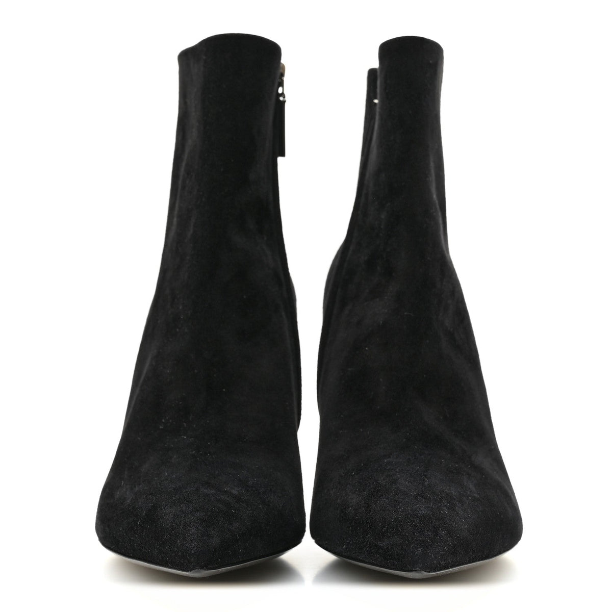 Saint Laurent Suede Women's Kate 85 Zip Booties 39.5 Black