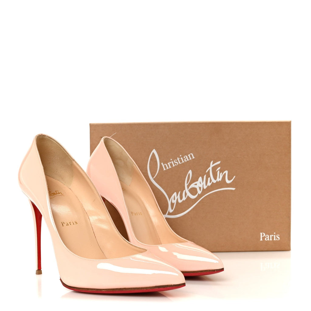 Christian Louboutin Patent Women's Pigalle Follies 100 Pumps 40 Pompadour
