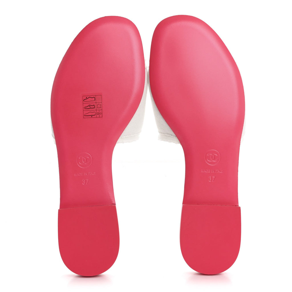 Chanel Jersey Knit CC Women's Mules