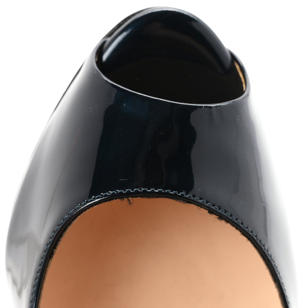 Christian Louboutin Patent Women's Lady Z 120 Pumps 39 Dark Blue