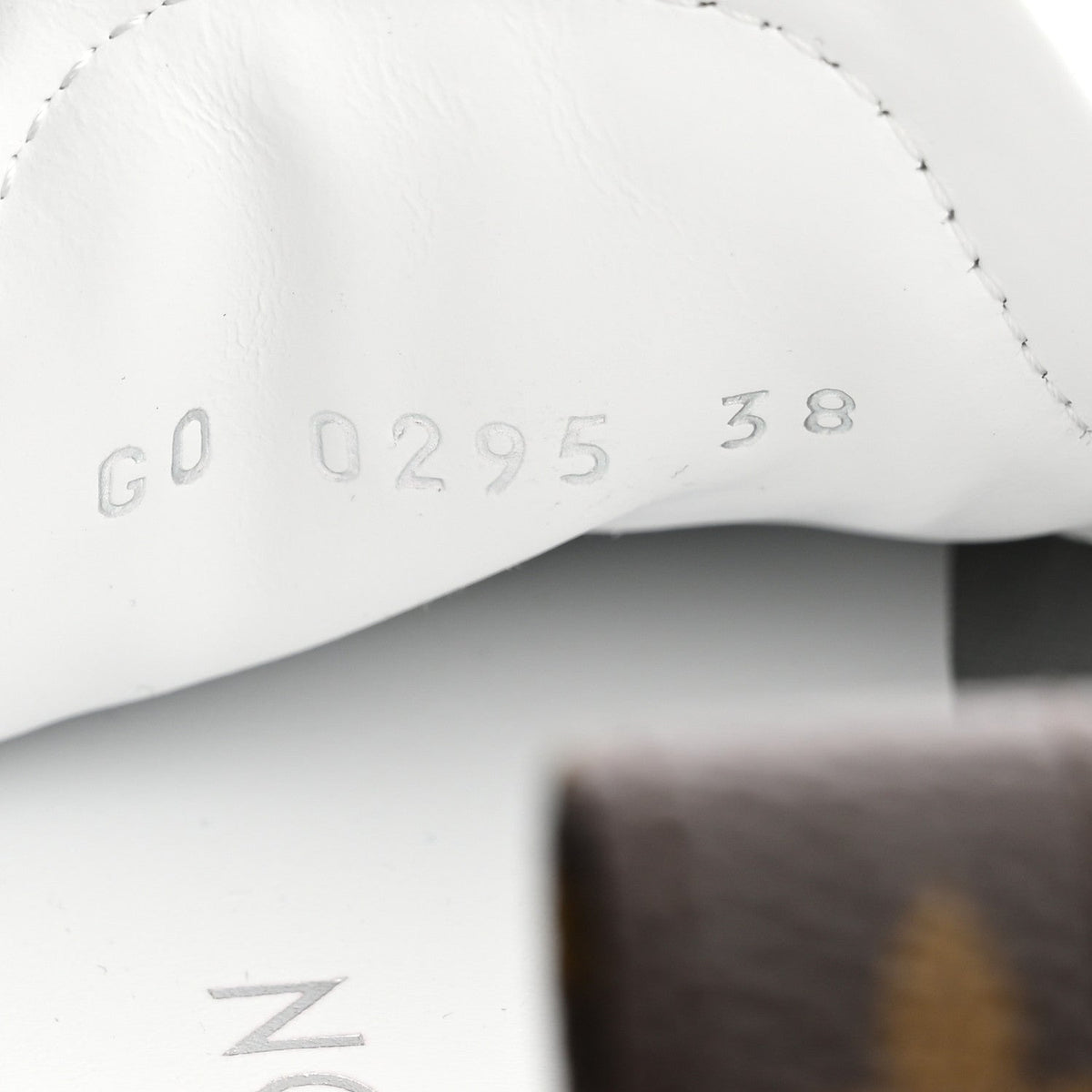 Louis Vuitton Monogram Calfskin Women's LV Sneakerina 38 White