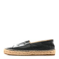 Chanel Lambskin Women's CC Espadrilles 38 Dark Navy