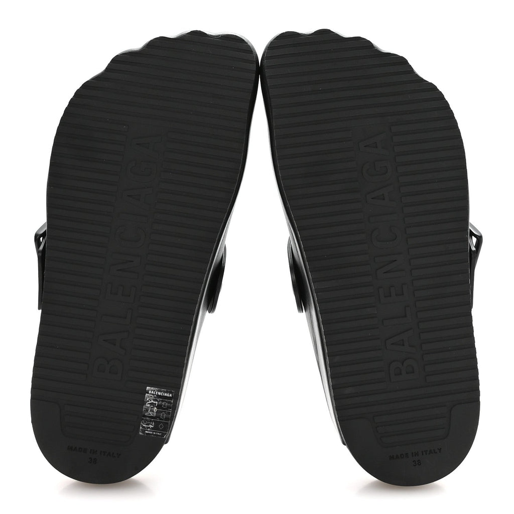Balenciaga Matte Calfskin Women's Sunday Mules 38 Black