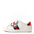 Gucci Calfskin Ayers Blind For Love Women's Ace Sneakers 39 White