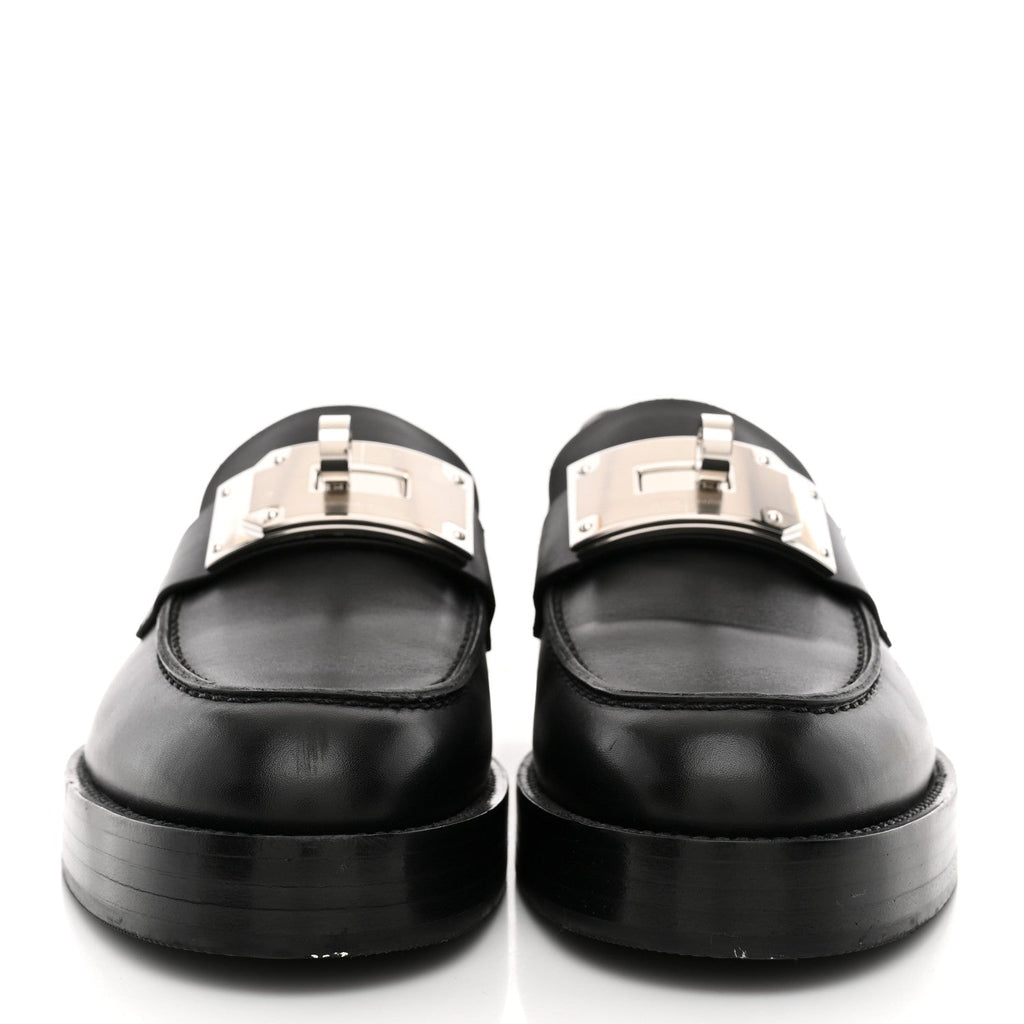 Hermes Calfskin Women's Hot Loafers Black