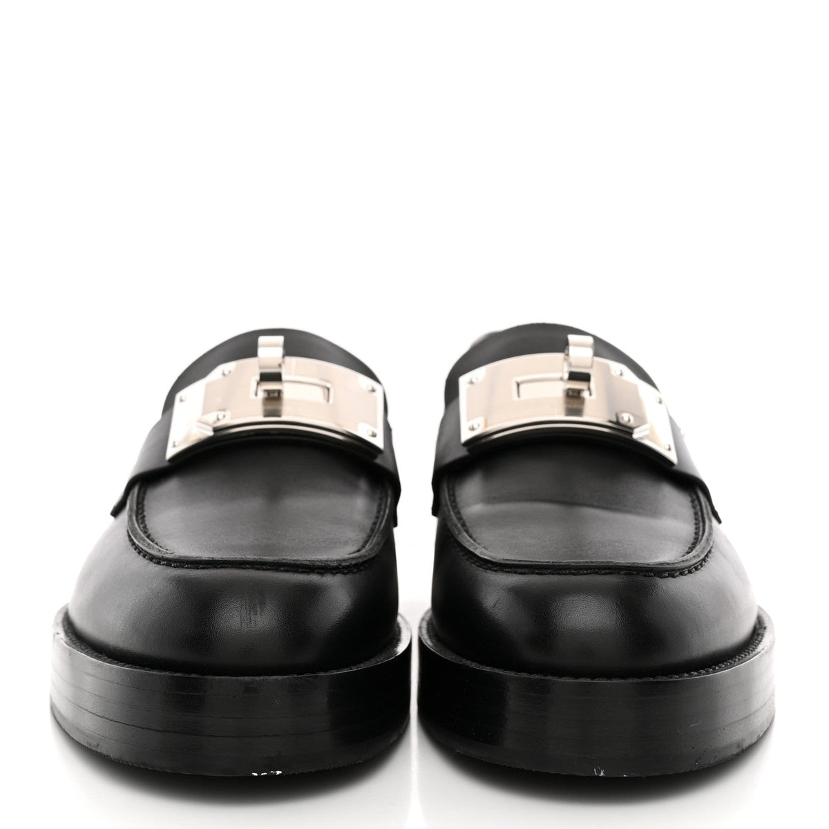 Hermes Calfskin Women's Hot Loafers Black