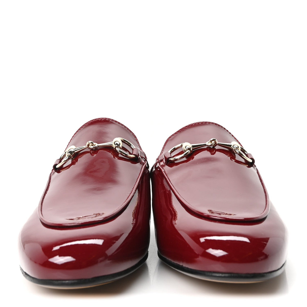 Gucci Patent Women's Princetown Slippers 36 Rosso Ancora
