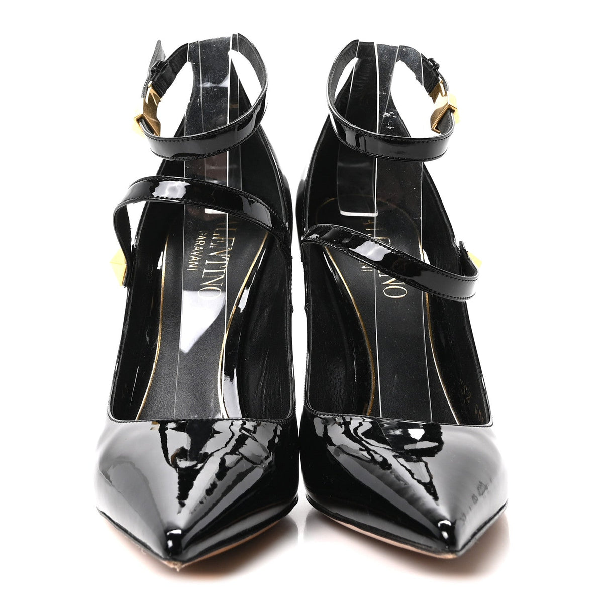 Valentino Garavani Patent Calfskin Tiptoe Women's Pumps Black