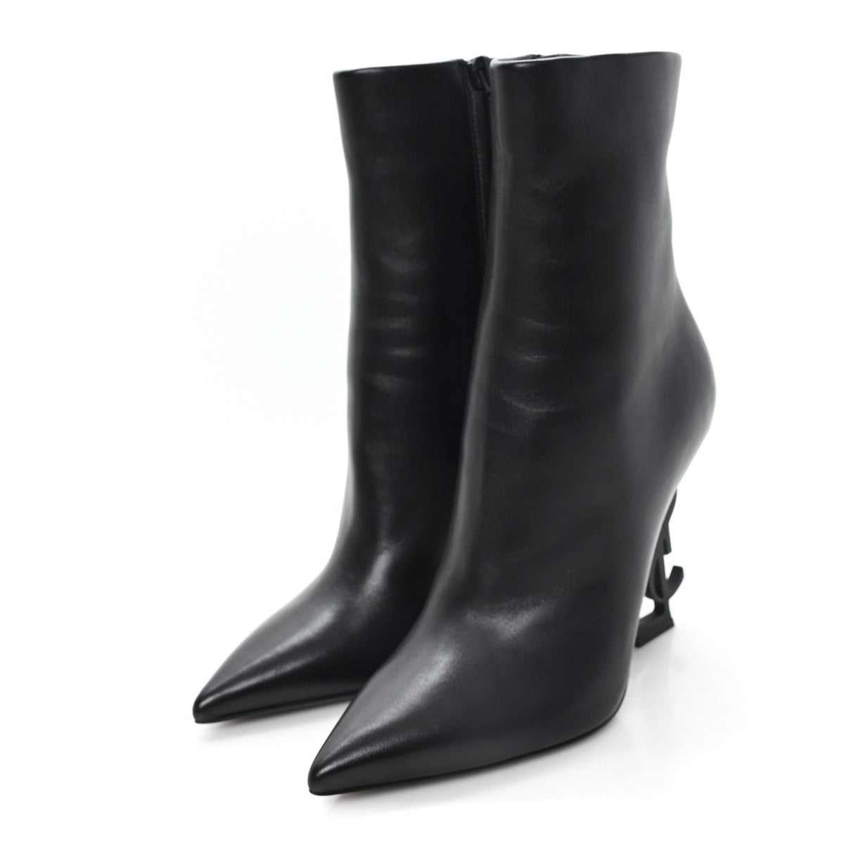 Saint Laurent Nappa Women's Vendome Opyum Ankle Boots 36 Black