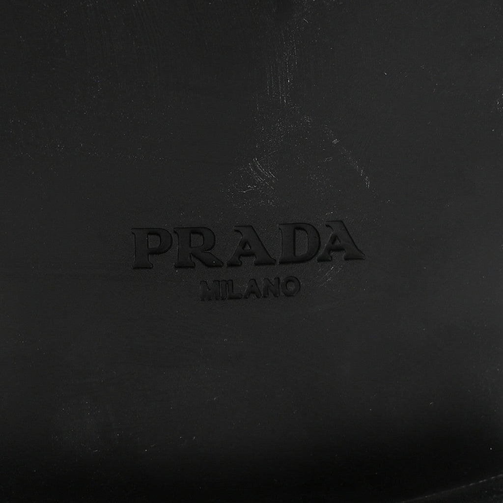 Prada Spazzolato Men's Derby Loafers 7.5 Black