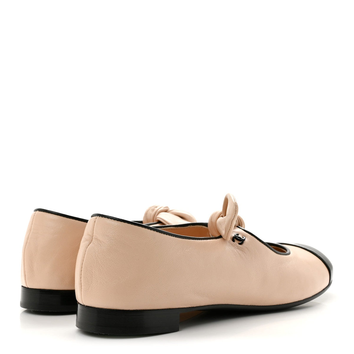 Chanel Lambskin Bow Mary Jane Women's Flats