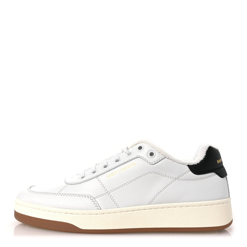 Saint Laurent Calfskin SL61 Low Top Sneakers 40 White