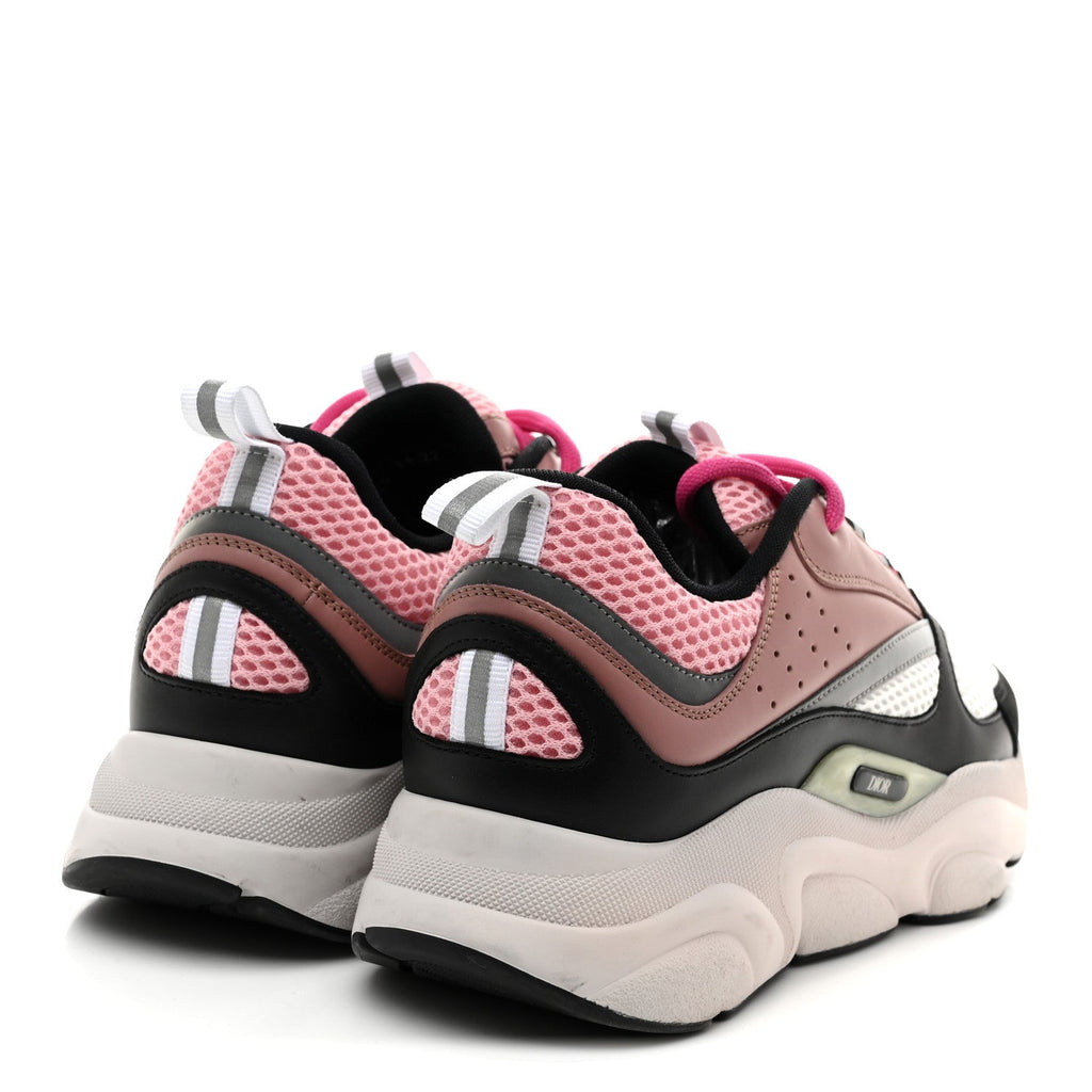 Christian Dior Mesh Calfskin Women's B22 Sneakers 40 Red