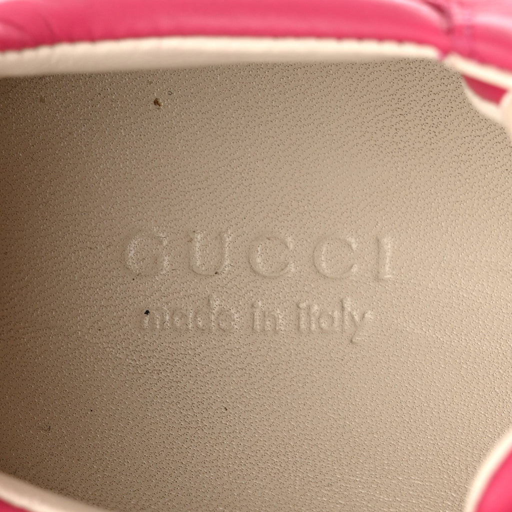 Gucci Calfskin Printed Women's Rhyton Sneakers 35 Box Pink