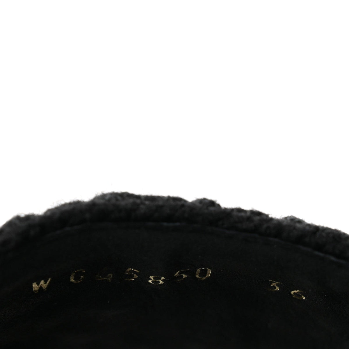 Chanel Wool Alpaca Chain CC Women's Shoes