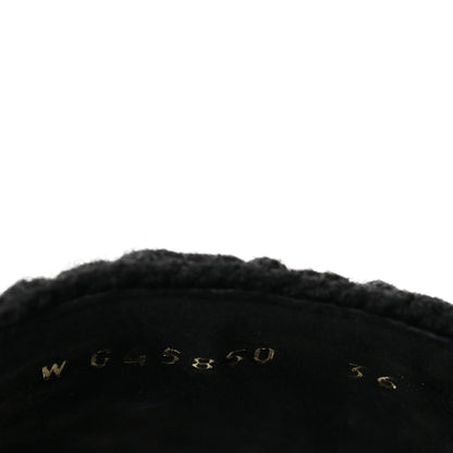 Chanel Wool Alpaca Chain CC Women's Shoes