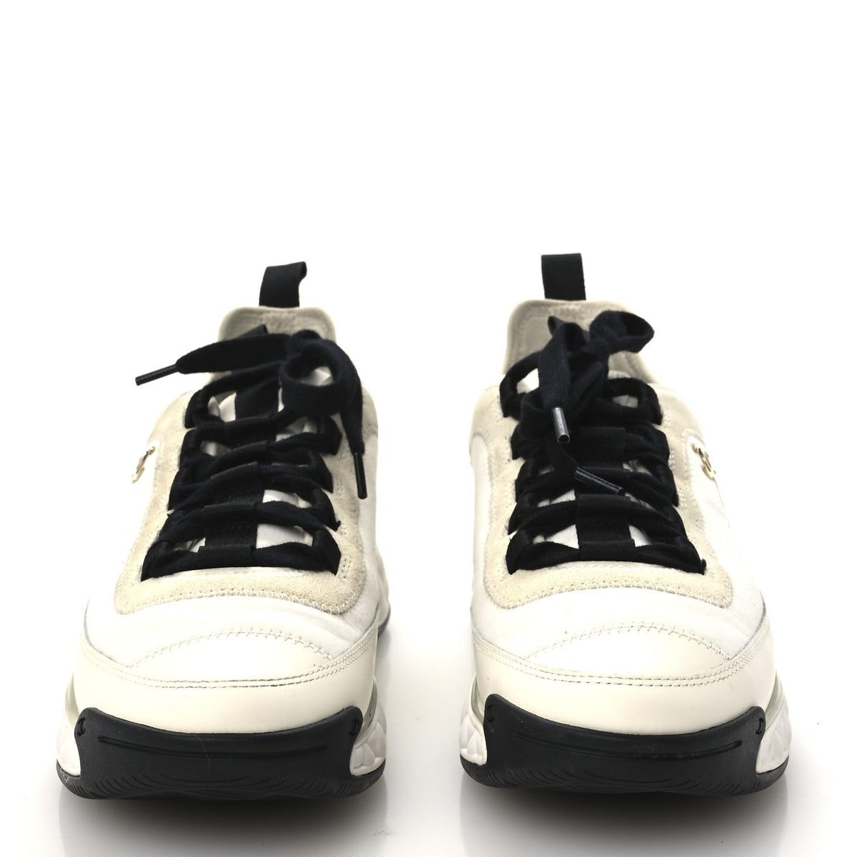 Chanel Velvet Calfskin Mixed Fibers CC Women's Sneakers