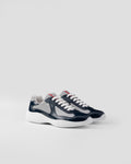 Prada America's Cup Patent Leather Technical Fabric Men's Shoes
