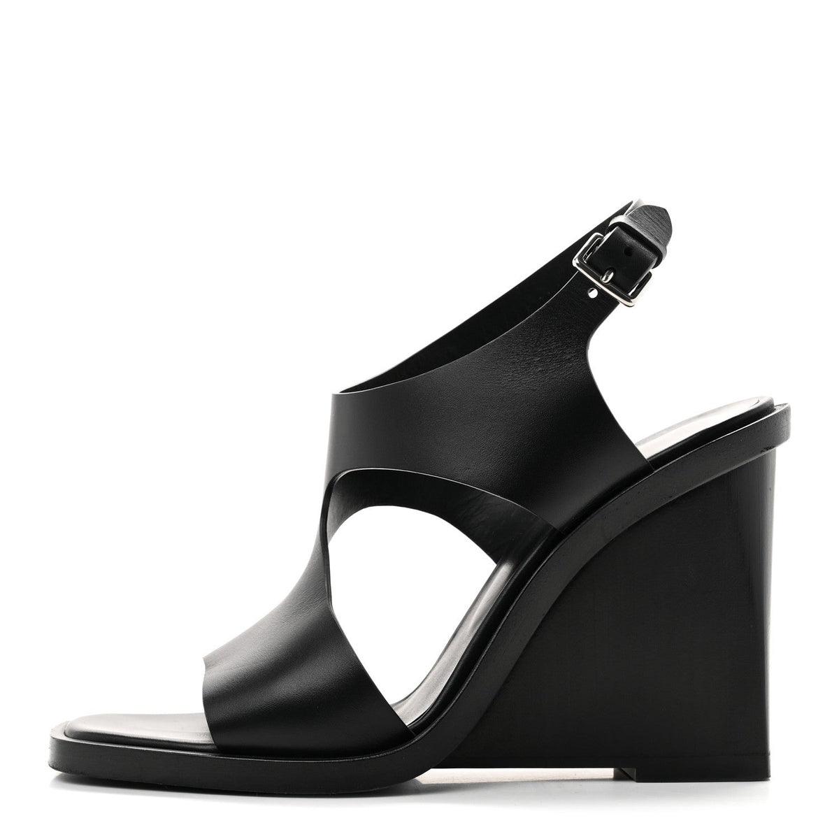Hermes Calfskin Women's Kalya 100 Sandals 39 Black