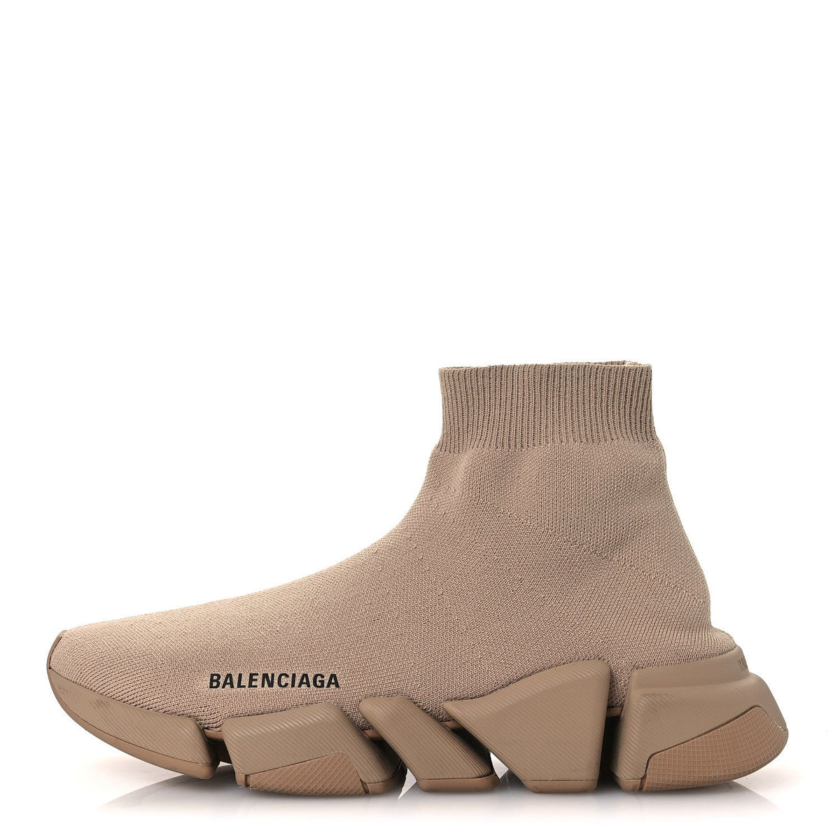 Balenciaga Technical 3D Knit Women's Speed 2.0 Sneakers 40 Monocolor Beige
