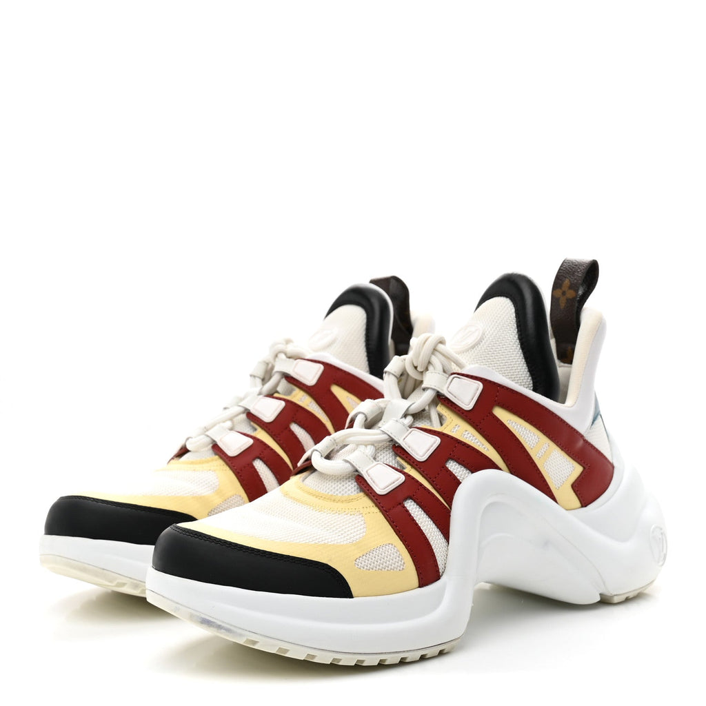 Louis Vuitton Calfskin Women's LV Archlight Sneakers 40.5 Terracotta