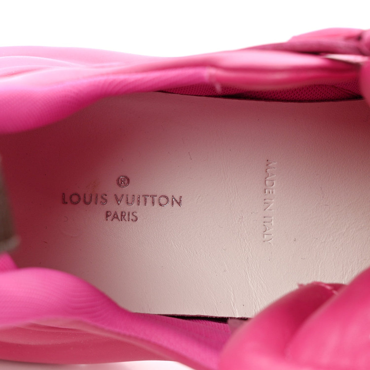 Louis Vuitton Calfskin Technical Nylon Women's LV Archlight Sneakers 37 Rose Pop