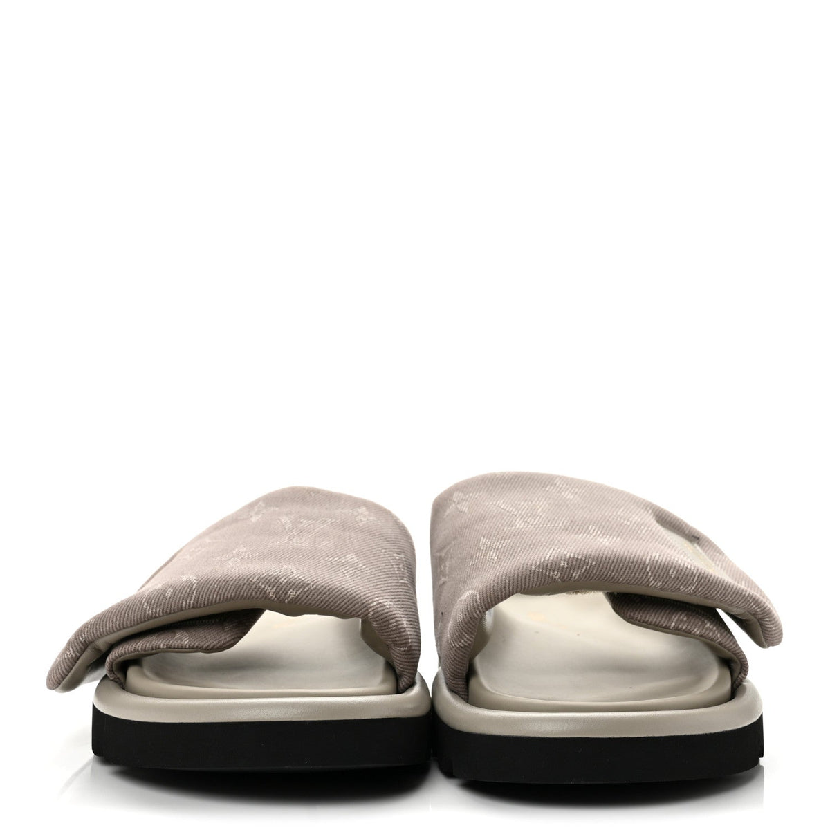 Louis Vuitton Denim Women's Pool Pillow Comfort Mule 37 Grey