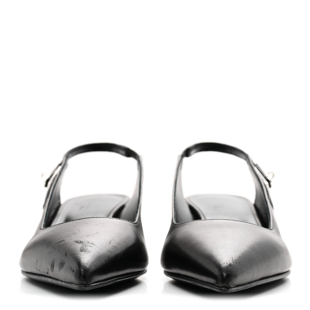 Hermes Nappa Women's Lover 40 Pumps 35.5 Black