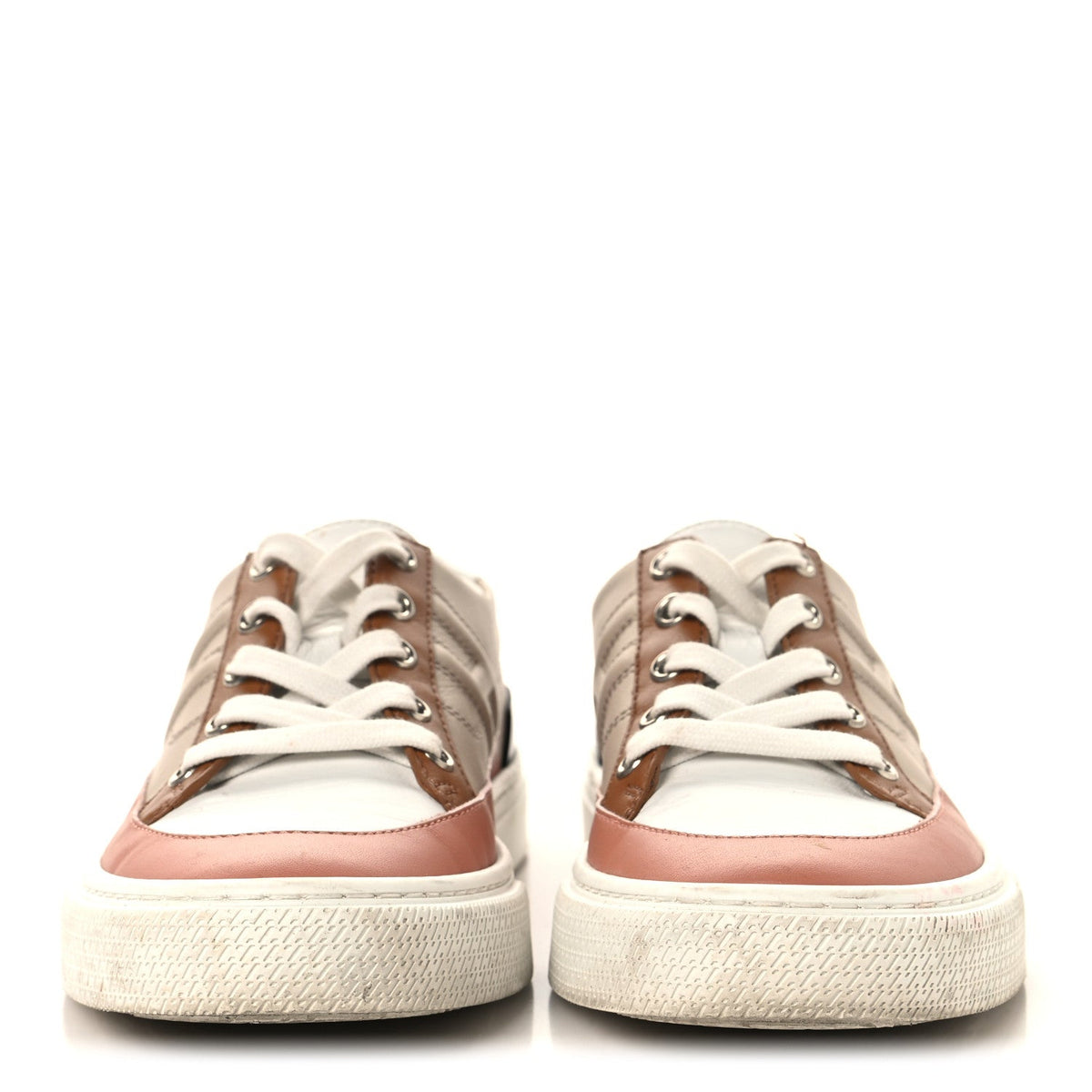 Hermès Calfskin Women's Deep Sneakers 36 Multicolor White Gold