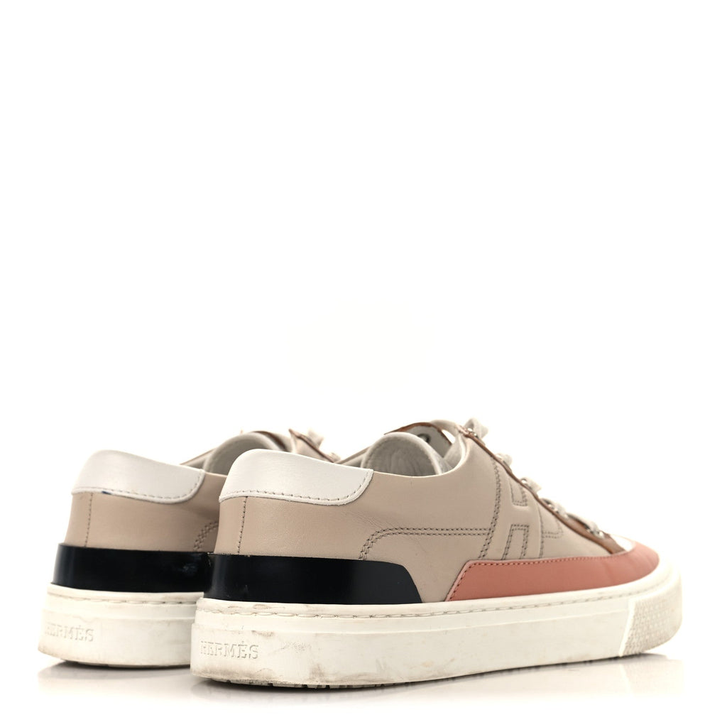 Hermès Calfskin Women's Deep Sneakers 36 Multicolor White Gold