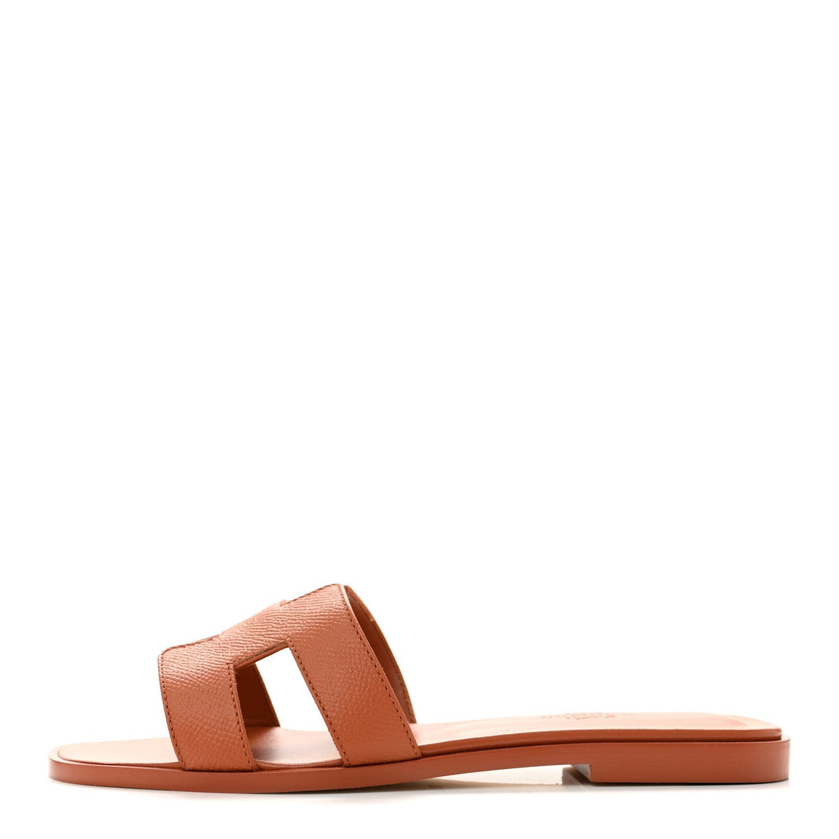 Hermes Epsom Women's Oran Sandals 36 Orange Canyon