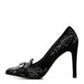 Gucci Suede Brocade Women's Pumps 9 Black