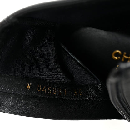 Chanel Stretch Lambskin Cap Toe CC Women's Boots