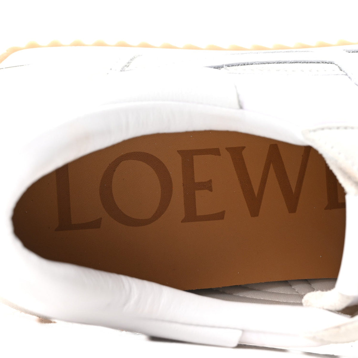 Loewe Nylon Suede Men's Flow Retro Runner Sneakers 45 White
