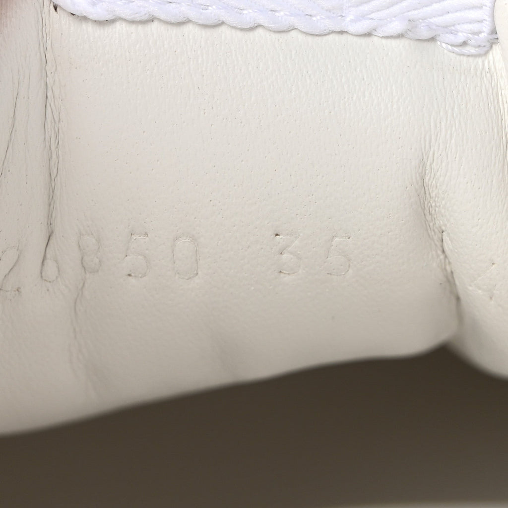 Gucci GG Supreme Calfskin Women's Platform Sneakers 35 Beige Pink