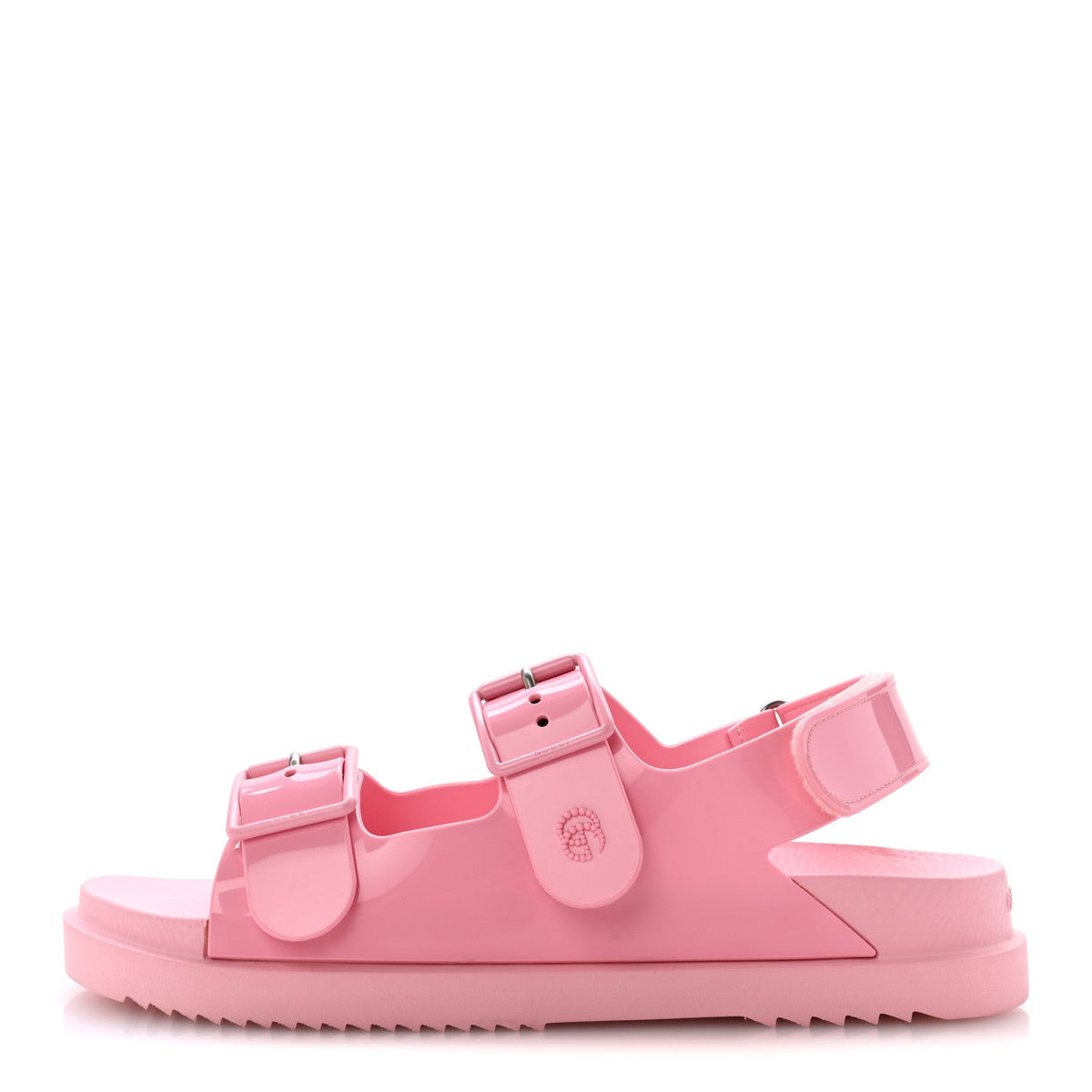 Gucci Rubber Women's Isla Double G Dad Sandals 42 Wild Rose
