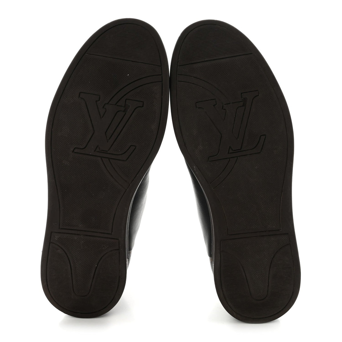 Louis Vuitton Calfskin Monogram Men's Line-Up Sneaker Boot 6 Black