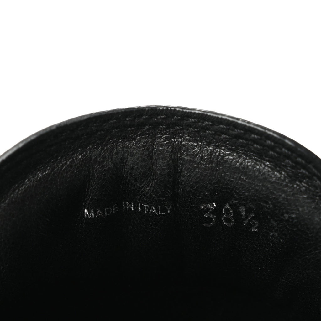 Prada Spazzolato Women's Platform Loafer Mules 38.5 Black
